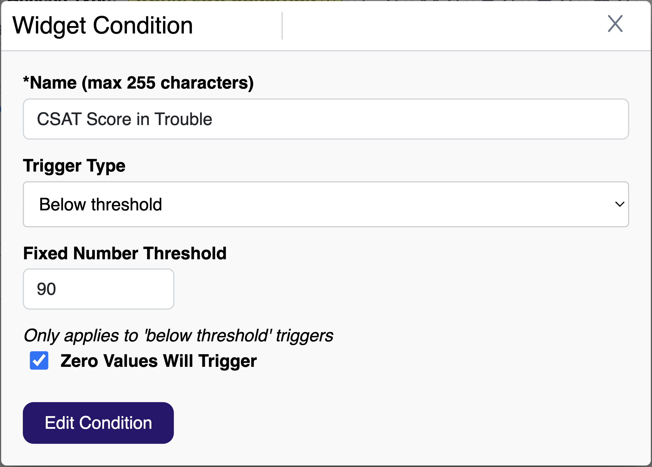 Proactive alerts when CSAT slips